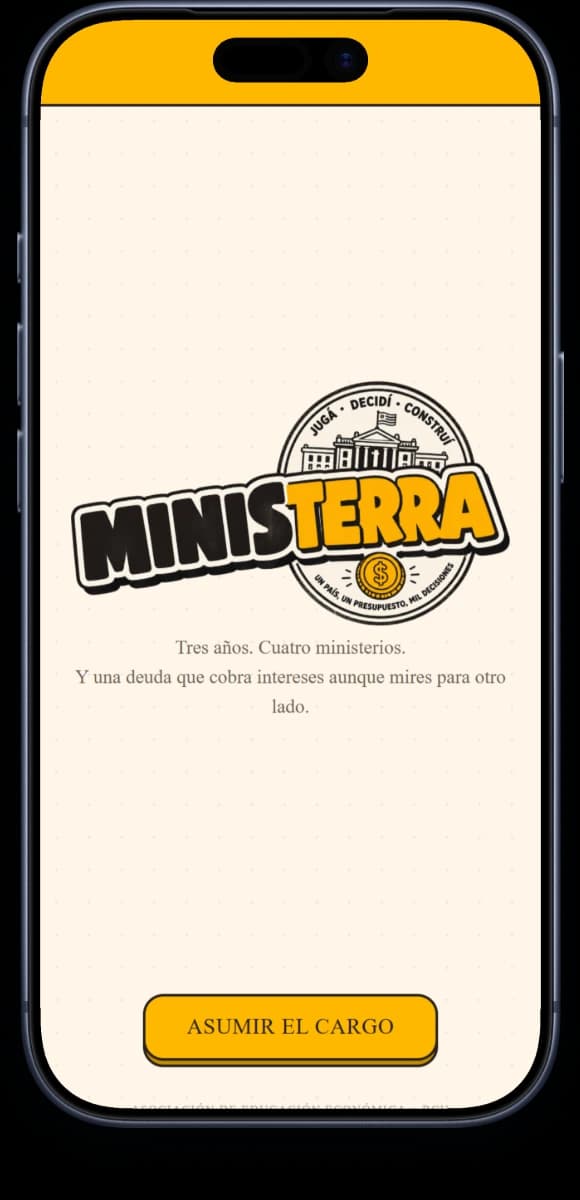 Ministerra on an iPhone